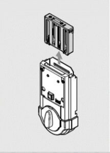 Kwikset 910—Battery Replacement 3 002 Remove Battery Pack Kwikset 910