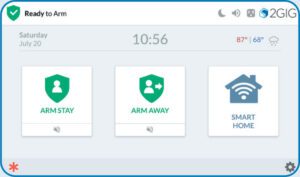 010 2GIG Edge RMK Remote Wireless Home Screen In Sync