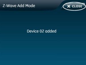 Z Wave Add 04 Added